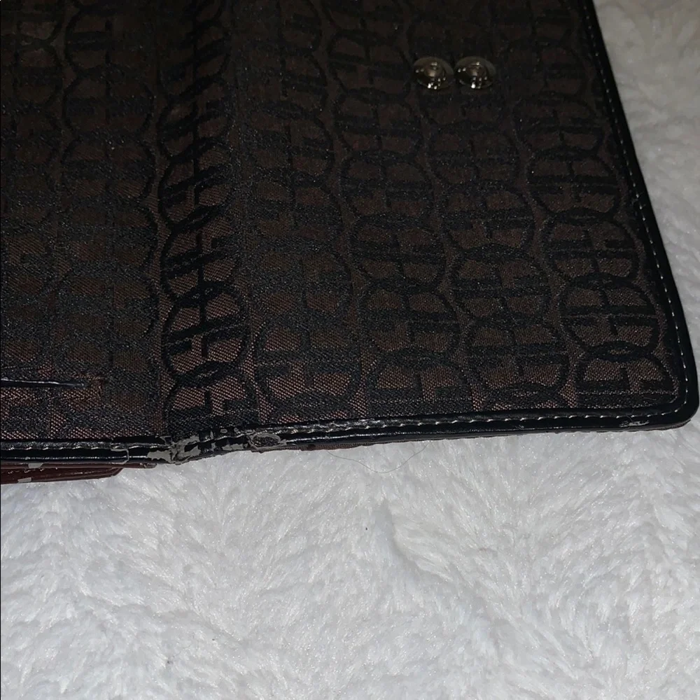 Giani Bernini Brown and Black Logo Wallet